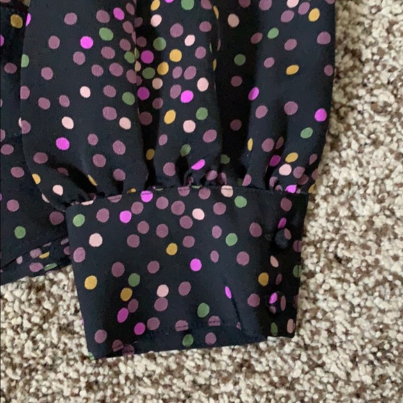 🎉HP🎉 Kate Spade disco dots wrap top - Picture 5 of 7